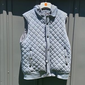 Quilted hooded vest